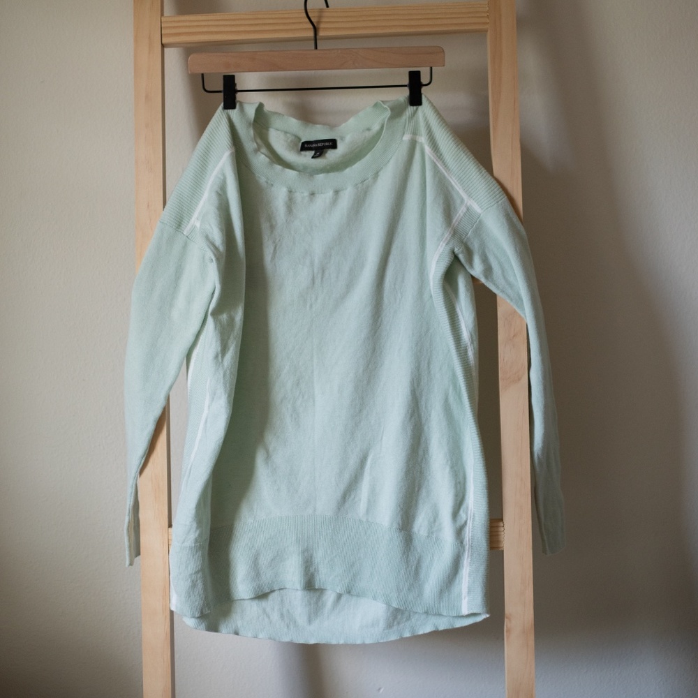 Banana Republic Seafood Green Long Sweater